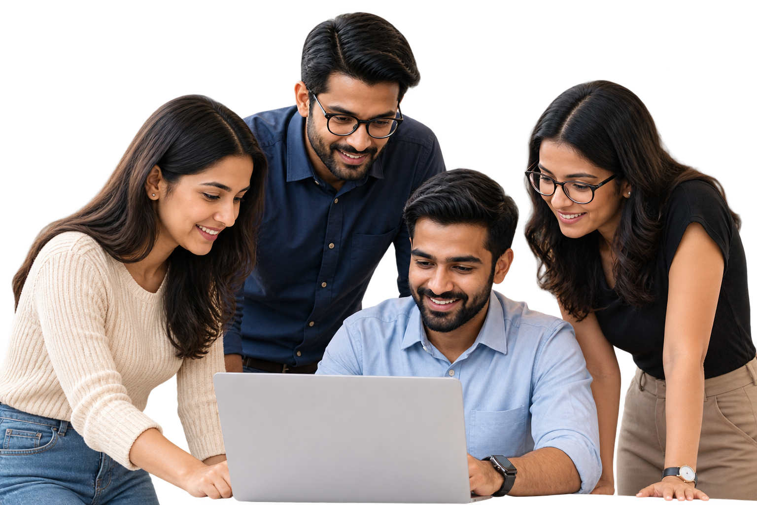 OllCorrect team working together